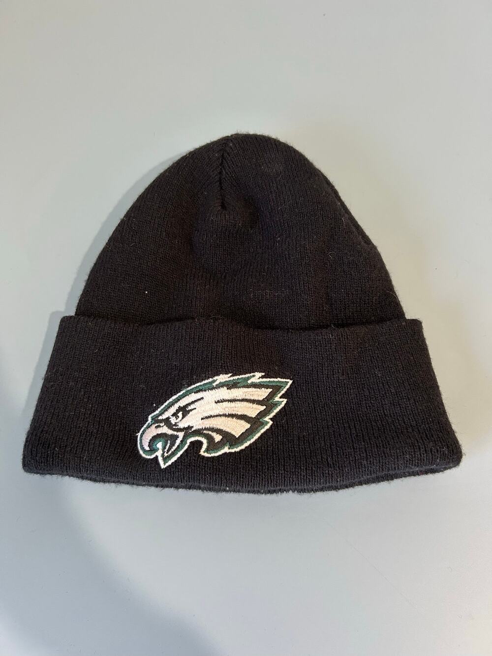 Reebok Philadelphia Eagles beanie black hat front patch logo one size football